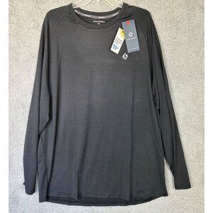 Hodo Sports long sleeve Big & Tall  XXL rash guard for sports. Black NWT's.